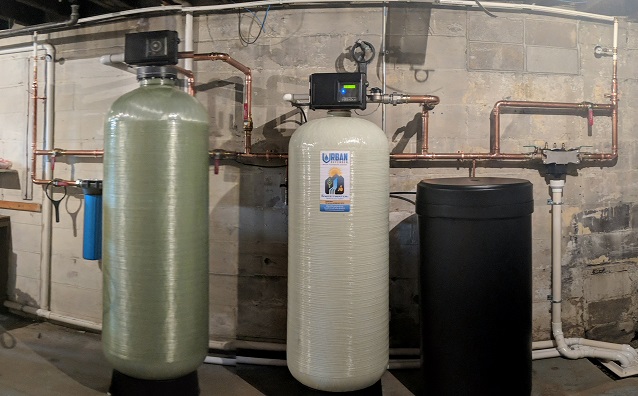 Commercial carbon filtration and water softener