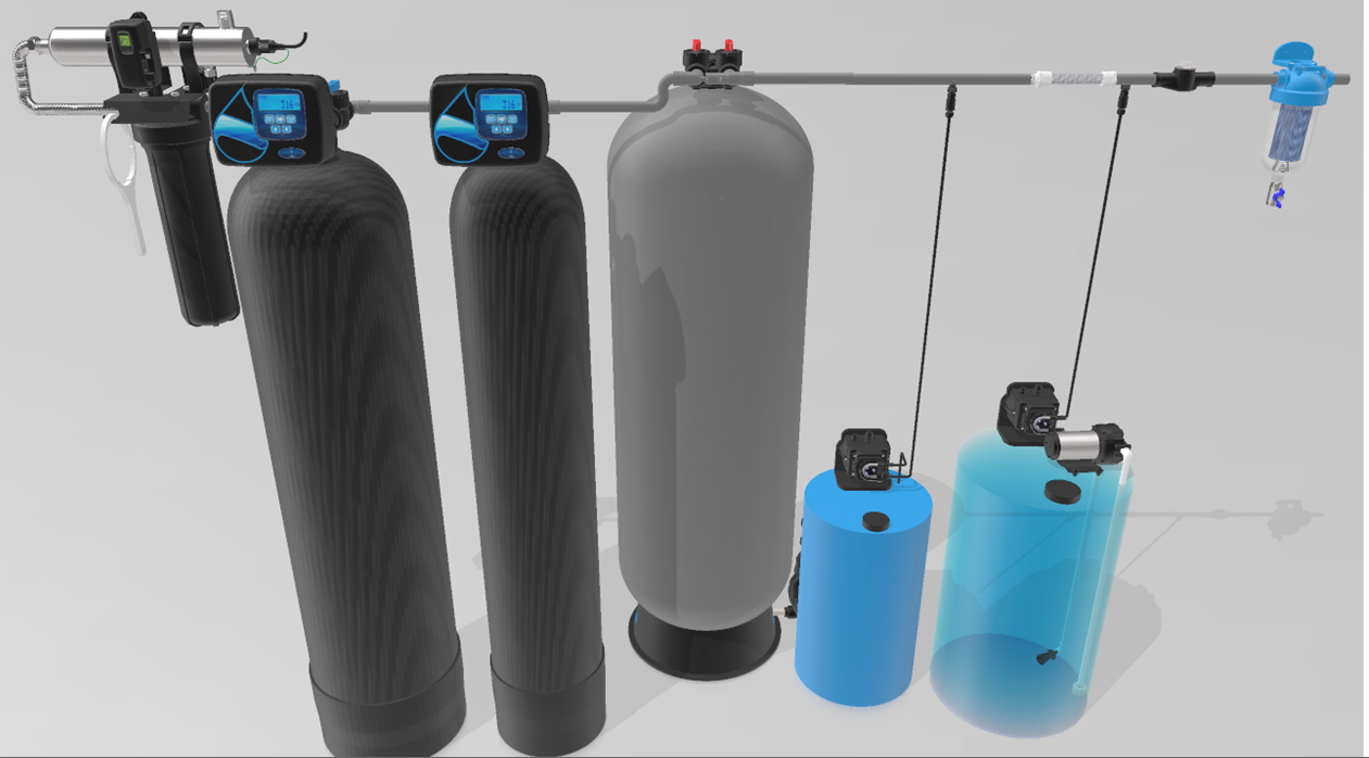 well water treatment system - concept drawing