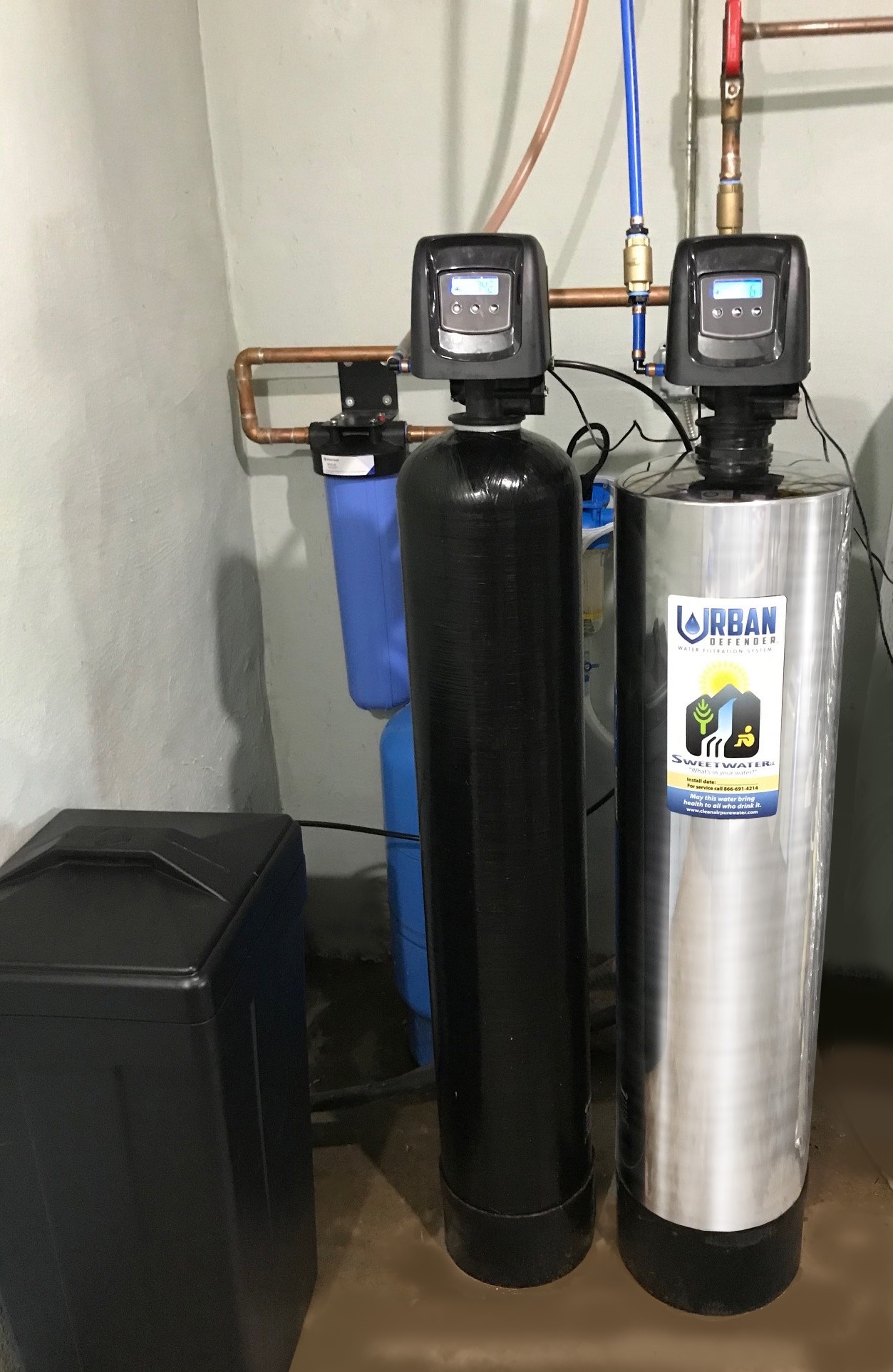 Urban Defender whole house water filter with water softener