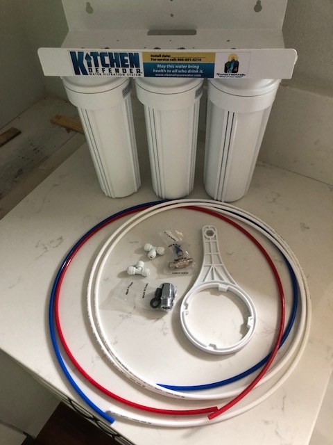 Kitchen Defender water filter with install kit